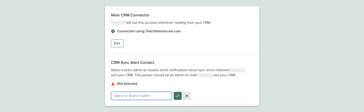 Screenshot of responsive UI for new settings
