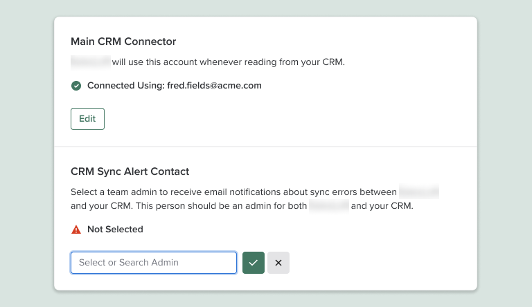 Screenshot of responsive UI for new settings